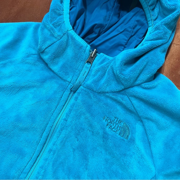 North Face Reversible Windstopper Fleece Hooded Jacket Blue - Picture 5 of 12